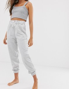 Серые джоггеры для дома с начесом ASOS DESIGN-Серый