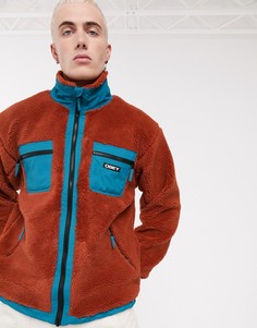 Красная куртка из искусственного меха Obey Out There-Красный
