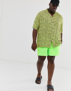 Зеленые шорты для плавания ASOS DESIGN Plus-Зеленый