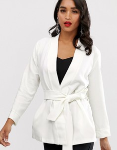 Куртка-кимоно с поясом Closet-Белый