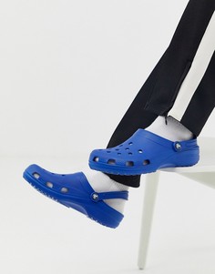Синяя классическая обувь Crocs-Синий