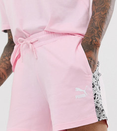 Розовые шорты со змеиной отделкой Puma эксклюзивно для ASOS-Розовый