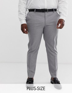 Серые брюки River Island Wedding Big & Tall-Серый
