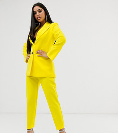 Узкие брюки ASOS DESIGN Petite-Желтый
