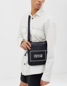 Черная сумка через плечо с логотипом Versace Jeans Couture-Черный
