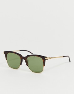 Квадратные солнцезащитные очки в черепаховой полуоправе Marc Jacobs-Мульти