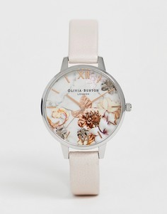 Часы с мраморным принтом и кожаным ремешком Olivia Burton OB16CS21-Розовый