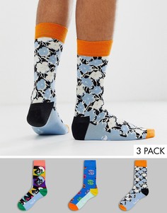 3 пары носков в подарочной упаковке Happy Socks X Andy Warhol-Мульти