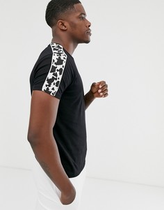 Футболка с анималистичным кантом Brave Soul-Черный