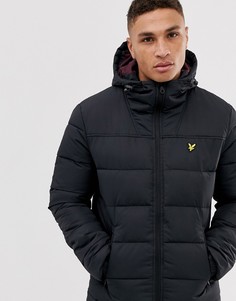 Черная дутая куртка Lyle & Scott-Черный