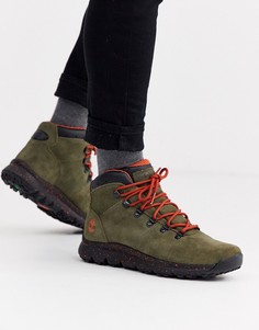 Походные ботинки цвета хаки Timberland world-Зеленый