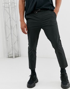 Черные узкие брюки ASOS DESIGN-Черный
