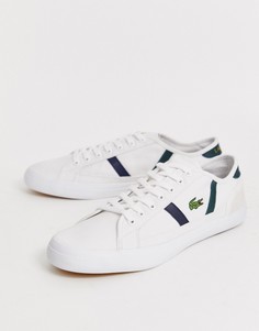 Белые парусиновые кроссовки Lacoste - Sideline-Белый