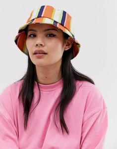 Панама в полоску ASOS DESIGN-Мульти