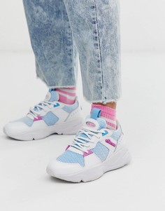 Белые массивные кроссовки с синими вставками Ellesse - Aspio-Мульти
