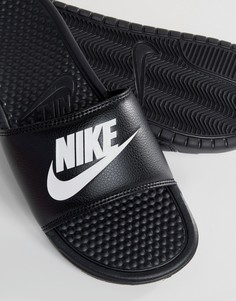 Черные шлепанцы Nike Benassi jdi-Черный