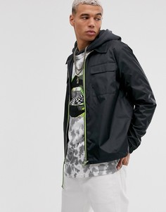 Легкая рубашка на молнии Reclaimed Vintage-Черный