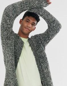 Фактурный кардиган цвета хаки ASOS DESIGN-Зеленый