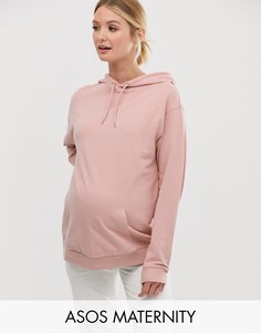 Розовый худи ASOS DESIGN Maternity Ultimate