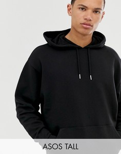 Черный oversize-худи ASOS DESIGN Tall