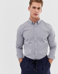 Жаккардовая рубашка Ben Sherman-Серый