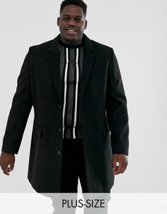Черное пальто New Look Plus-Черный