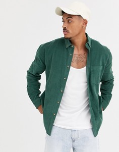 Зеленая вельветовая oversize-рубашка в стиле 90-х ASOS DESIGN-Зеленый