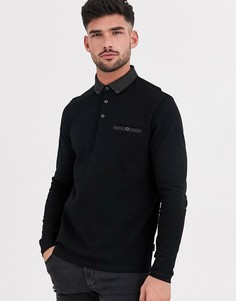 Черное поло Burton Menswear-Черный