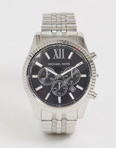 Серебристые наручные часы Michael Kors MK8602 Lexington 44 мм-Серебряный