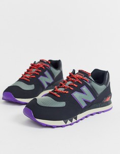 Черные кроссовки New Balance 574-Черный
