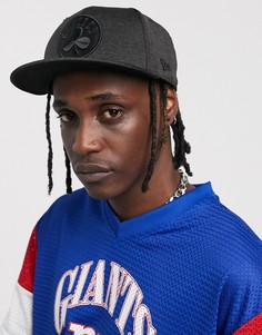 Черная бейсболка с логотипом команды Boston Celtics от New Era 9Fifty Shadow Tech-Черный