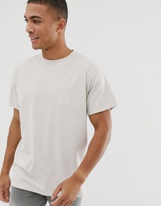 Светло-бежевая oversize-футболка с солнцем New Look-Светло-бежевый