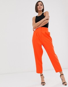 Оранжевые зауженные брюки в стиле 80-х ASOS DESIGN-Оранжевый