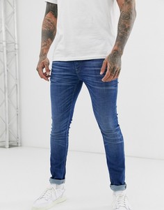 Выбеленные джинсы скинни Jack & Jones Intelligence-Синий