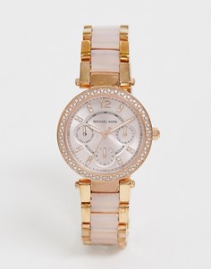Часы цвета розового золота Michael Kors Mini Parker MK6110-Золотой