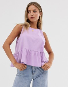 Свободный топ ASOS DESIGN-Фиолетовый