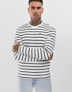 Черно-белый лонгслив с логотипом Levis Levis®