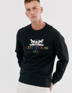 Черный свитшот в стиле 90-х с логотипом Levis 2 Levis®