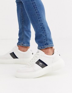 Белые кроссовки на массивной подошве Original Penguin-Белый