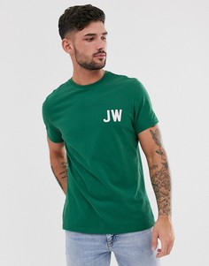Зеленая футболка с логотипом Jack Wills Bedwyn-Зеленый