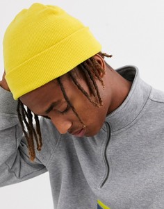 Ярко-желтая шапка-бини ASOS DESIGN-Желтый