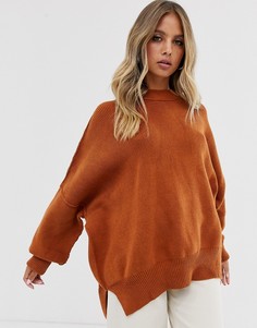 Oversize-джемпер Free People Easy Street-Медный