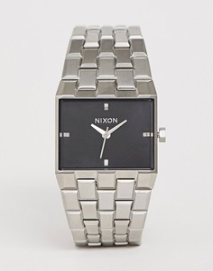 Серебристые часы с браслетом Nixon A1262 Ticket-Серебряный