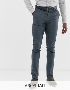 Синие зауженные брюки ASOS DESIGN Tall-Синий