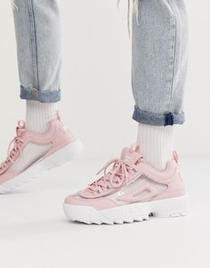 Розовые кроссовки Fila Disruptor II-Розовый