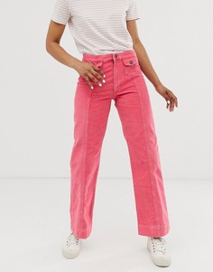 Розовые прямые джинсы MiH Jeans-Розовый