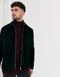 Вельветовая рубашка цвета хаки New Look-Зеленый
