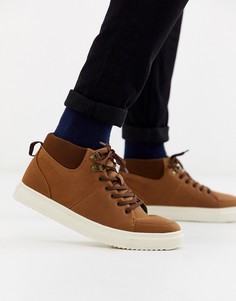 Светло-коричневые ботинки чукка на шнуровке Burton Menswear-Светло-коричневый