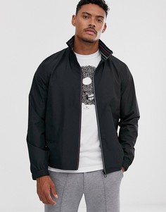 Черная ветровка на молнии с высоким воротником PS Paul Smith-Черный