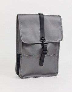 Серый непромокаемый рюкзак с эффектом металлик Rains 1280